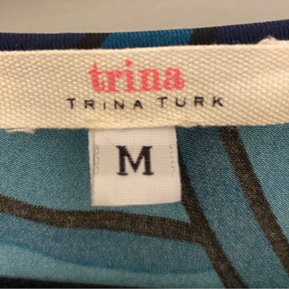 Spectacular mod vintage Trina Turk dress, flawless condition, size Medium - Picture 5 of 6